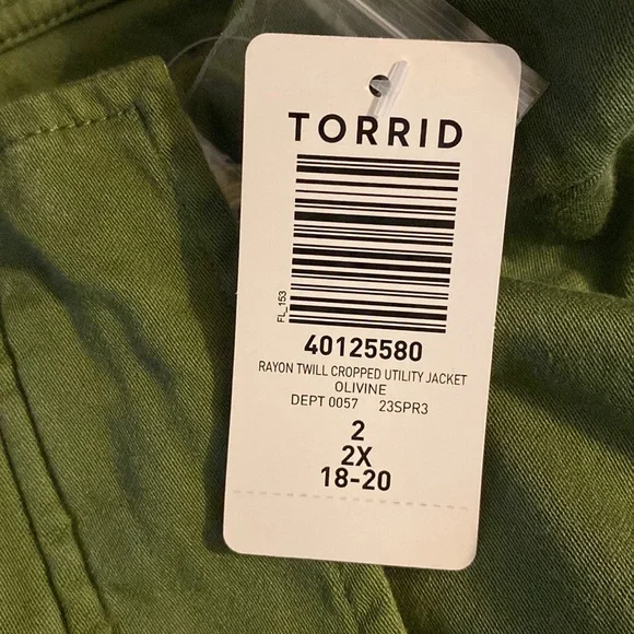 NEW Torrid hooded cropped utility jacket - Picture 4 of 12